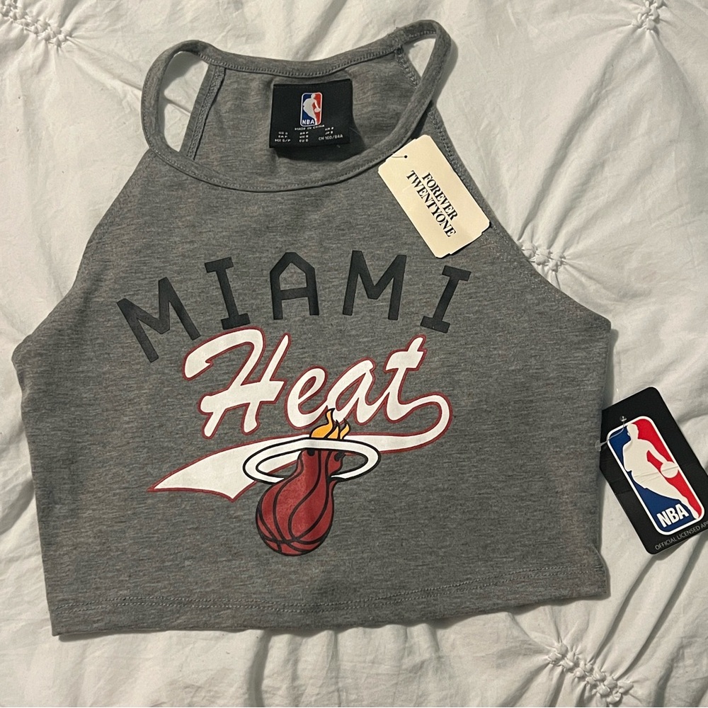 Forever 21 x NBA Miami Heat Crop Tank Top